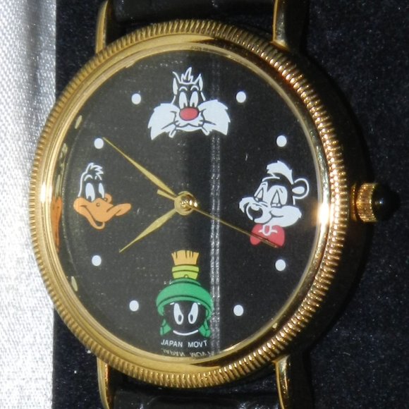 Warner Brothers LOONEY TUNES Watch 1992 / Sylvester /Daffy /Pepe/Marvin - Picture 4 of 13